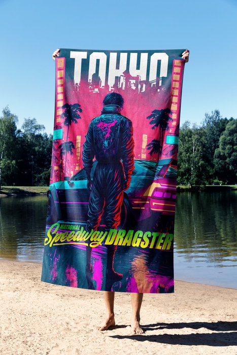 Mijölnir Speed Way 70 Toalla de Playa 70 x 130 cm Multicolor 70% Poliéster / 30% Poliamida